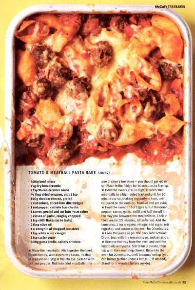 Tomato and Meatball Pasta Bake